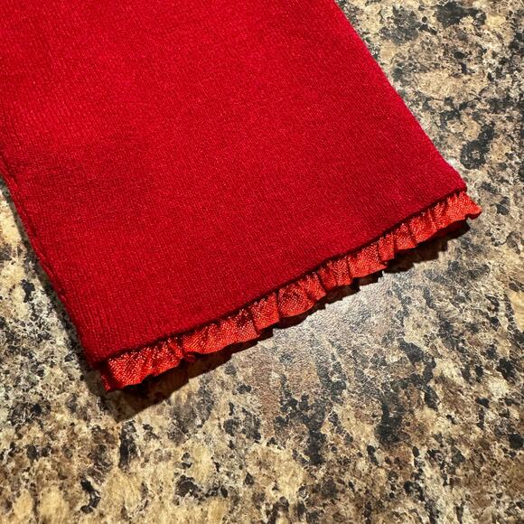 Adrianna Papell Top Vintage Y2K Coquette Girly Embellished Satin Trim Red Small - Picture 5 of 6